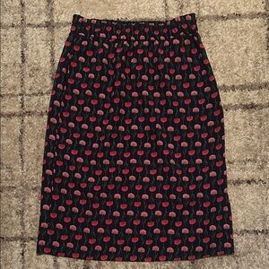 J. Crew Factory Floral Navy and Pink Women's Skirt